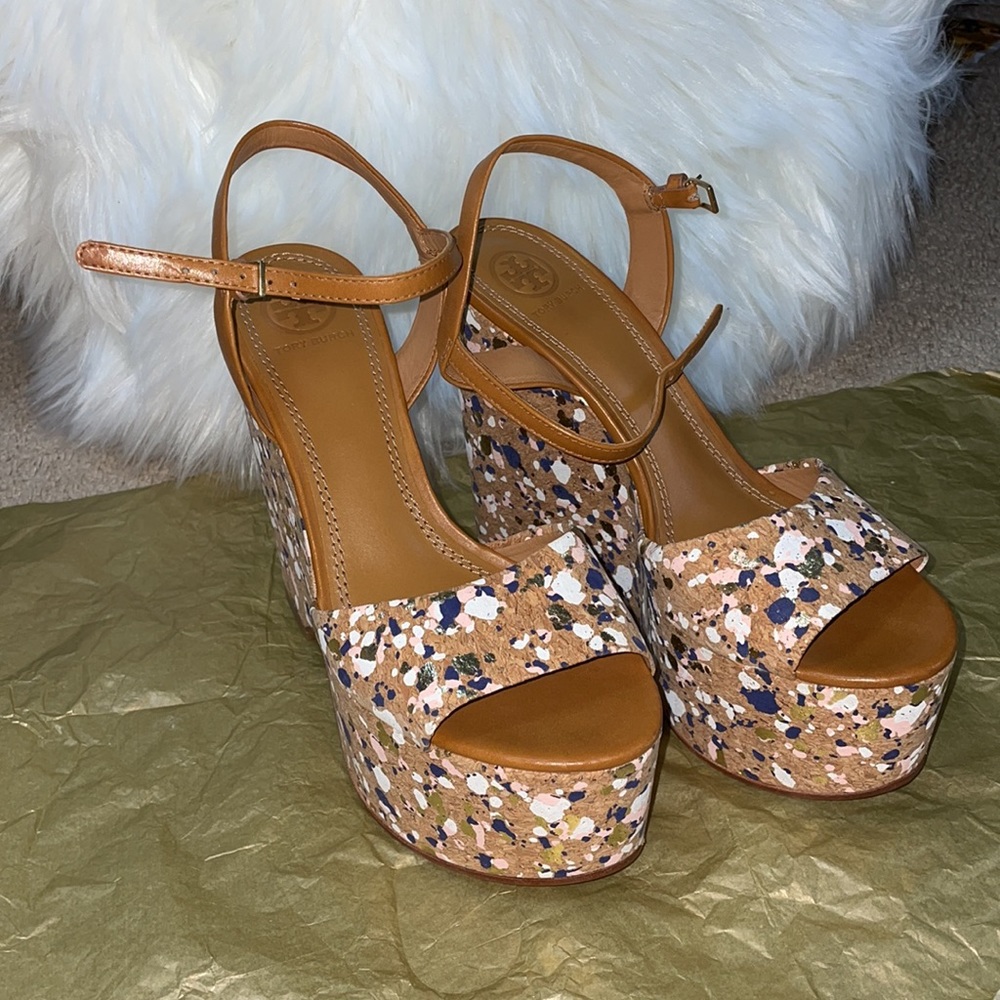 Tory Burch wedge like tall heels